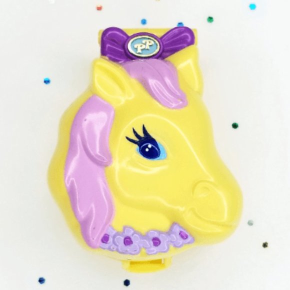 Vintage 1994 Polly Pocket Pony Ridin' Compact Bluebird - Picture 1 of 6